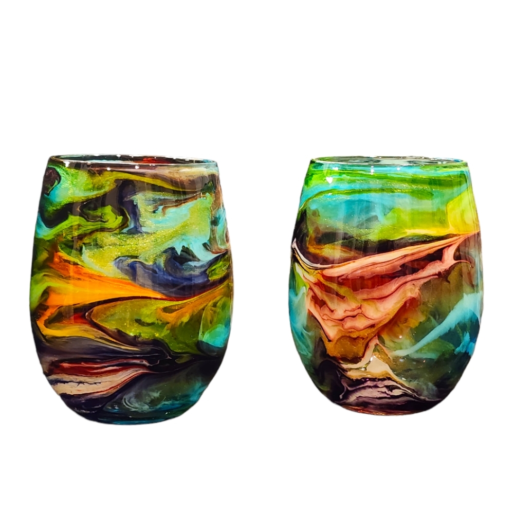 (2)Tropical Breeze/Stemless Wine Set - Picture 3 of 3